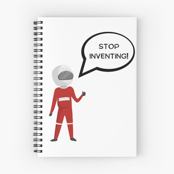 Aperçu de l'œuvre Arrêtez d'inventer la citation de la formule 1 créée et vendue par EngineerCreates.