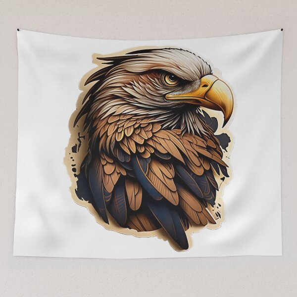 Item preview, Fierce Intense Bald Eagle designed and sold by TraditionalCA.