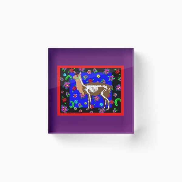 Item preview, Day of the Dead Llama designed and sold by M. E.  Bilisnansky McMorrow.