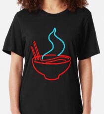 Spicy Ramen Noodles Neon Slim Fit T-Shirt