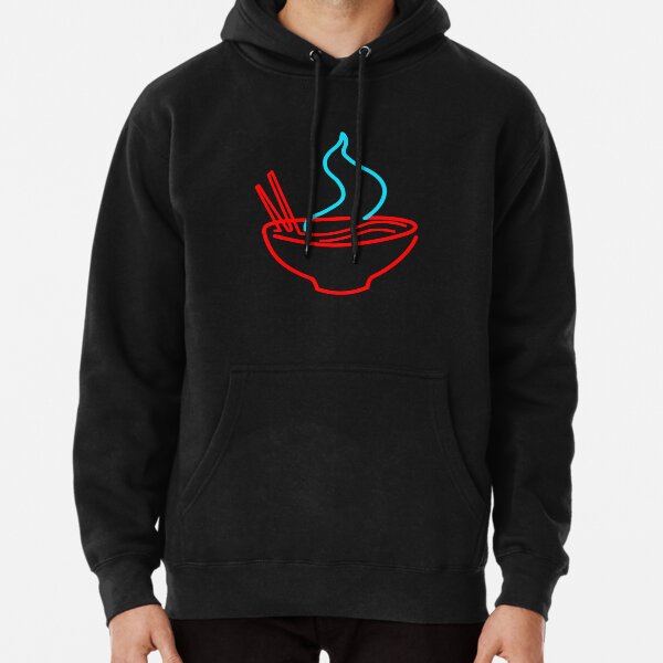 Spicy Ramen Noodles Neon Pullover Hoodie
