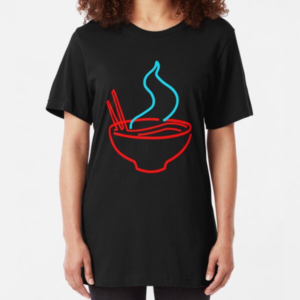 Spicy Ramen Noodles Neon Slim Fit T-Shirt