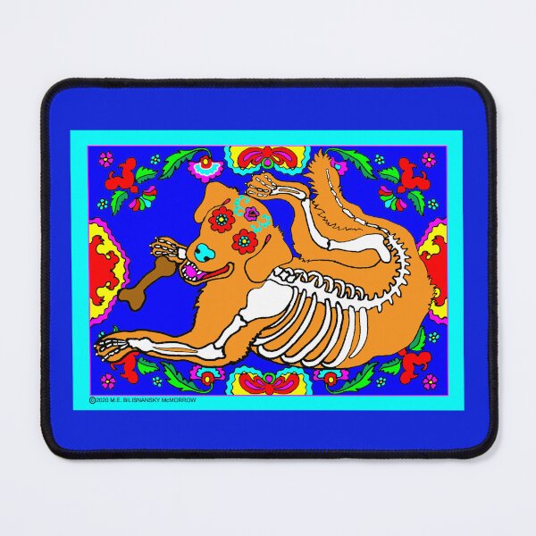 Item preview, Day of the Dead Golden Retriever designed and sold by M. E. Bilisnansky McMorrow.