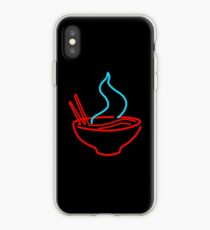 Spicy Ramen Noodles Neon iPhone Case
