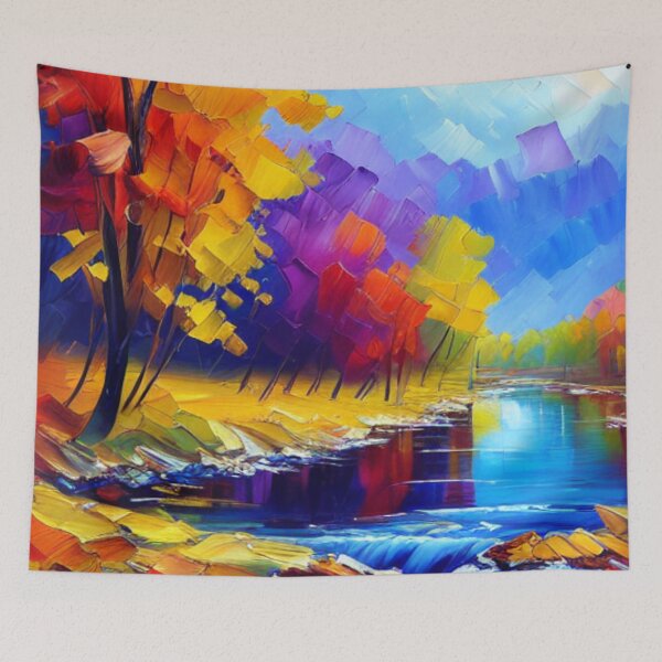 Artikelvorschau, Flusslandschaft entworfen und verkauft von HOMEDESIGNPRINT.