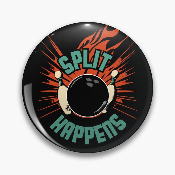 Item preview, Split Happens, Bowling ball knocking down pins designed and sold by Pau Baz.