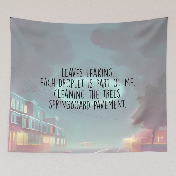 Item preview, leaves leaking. designed and sold by Bethan Rose Studio.