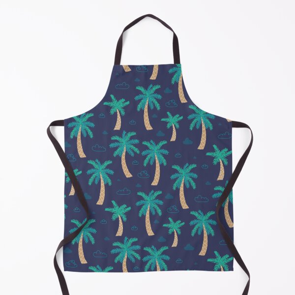 Item preview, Palms pattern- Blue designed and sold by IlustraDeni.