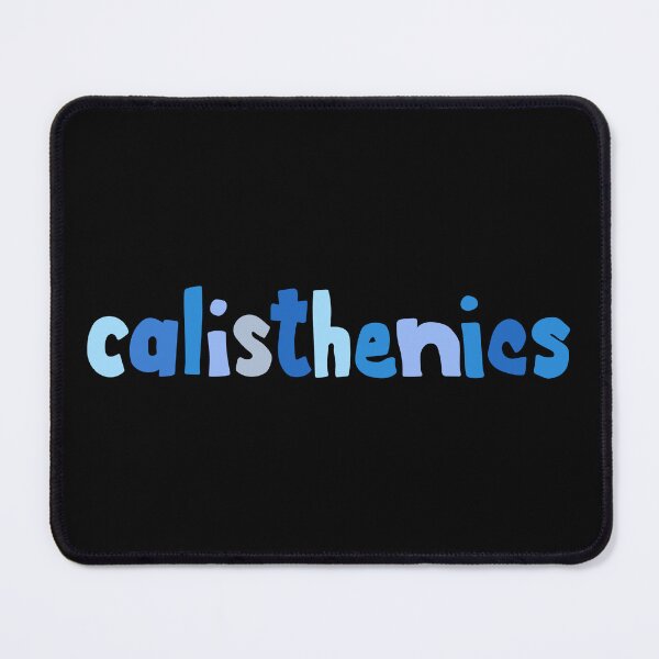Item preview, Calisthenics Blue Hand lettering designed and sold by wordznart.