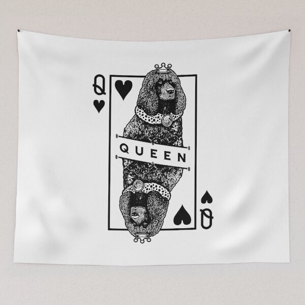 Item preview, Irish Water Spaniel Queen Of Hearts Funny Whiptail Dog Lover designed and sold by GrandeDuc.