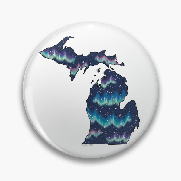 Artikelvorschau, Northern Lights Michigan Mitten entworfen und verkauft von MadeByMirf.
