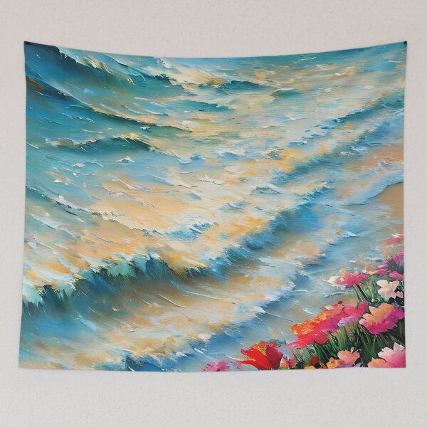 Item preview, Calmly beach landscape painting designed and sold by ChaosEdits.
