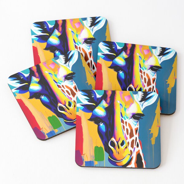Item preview, Giraffe oilpaint designed and sold by AwesomeWallArt.