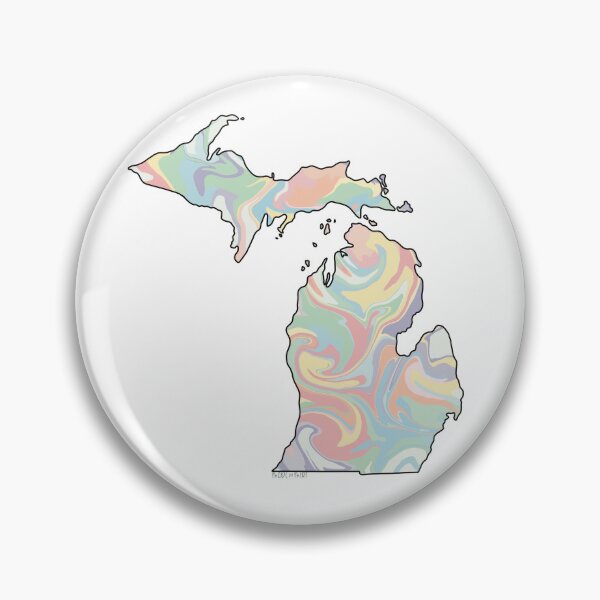 Artikelvorschau, Pastel Marble Michigan Mitten entworfen und verkauft von MadeByMirf.