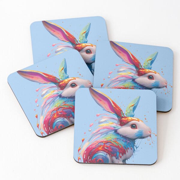 Item preview, Beautyful and Fluffy Rabbit Splash Art Baby blue designed and sold by muhamuha.