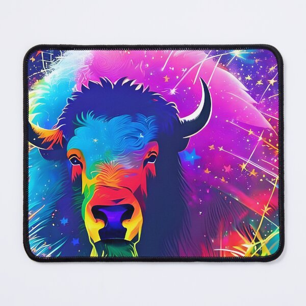 Item preview, Vibrant American Bison Silhouette - Wildlife Day Design designed and sold by ElLocoMus.