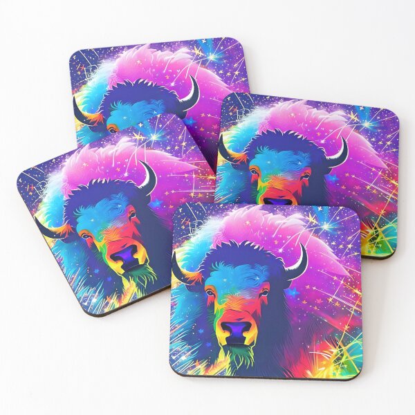 Item preview, Vibrant American Bison Silhouette - Wildlife Day Design designed and sold by ElLocoMus.