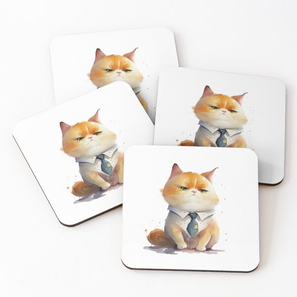 Item preview, A cute little Kitten in management position designed and sold by LickALemon.