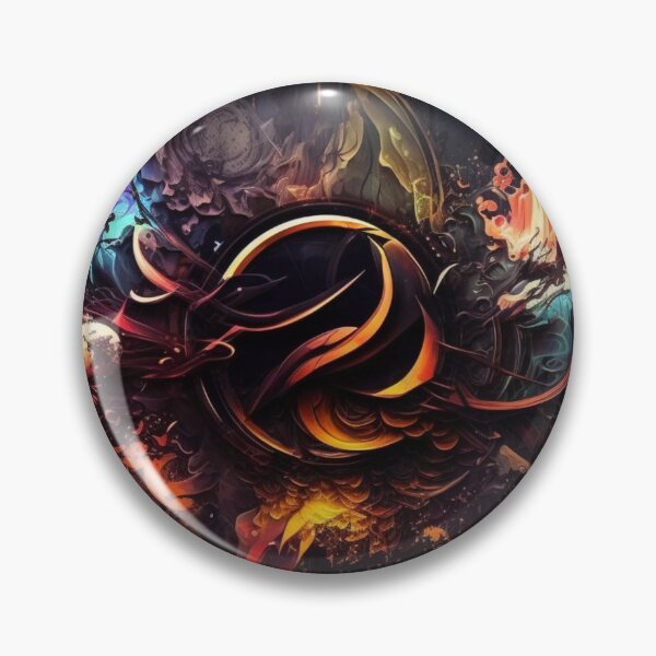 Item preview, Abstract Graffiti in Dark Colors Inspired by Murakami II designed and sold by NeonNostalgist.