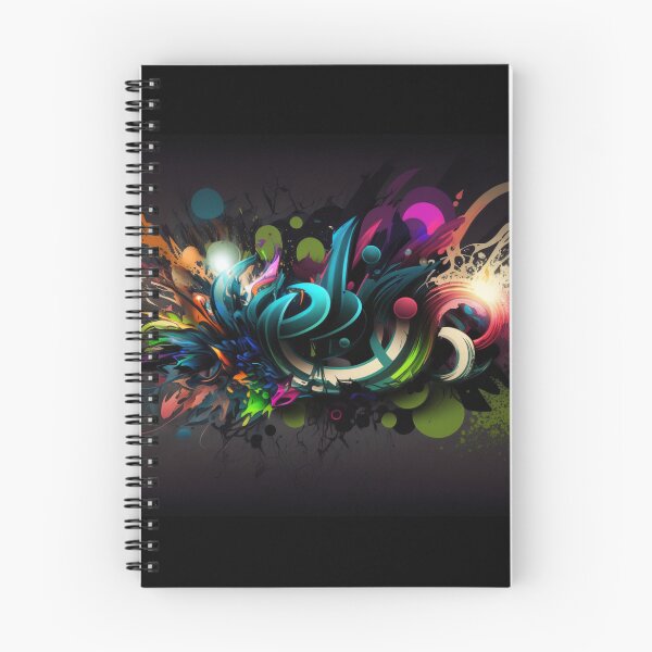 Item preview, Abstract Graffiti in Dark Colors Inspired by Murakami III designed and sold by NeonNostalgist.