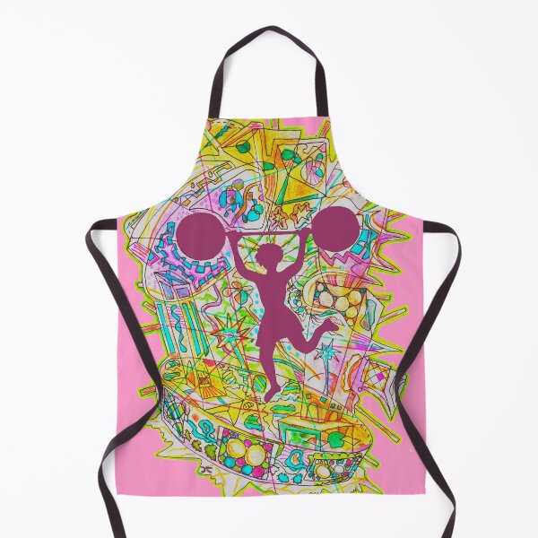 Item preview, Rose is the first female weightlifter - psychedelic colorful stylish - 2 ! designed and sold by Jean CLEMENSON.