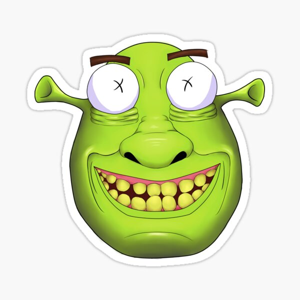 Shrek Ogre Buds Sticker by Debra Smart - Fine Art America