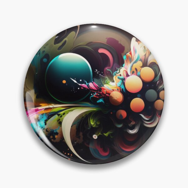 Item preview, Abstract Graffiti in Dark Colors Inspired by Murakami IV designed and sold by NeonNostalgist.
