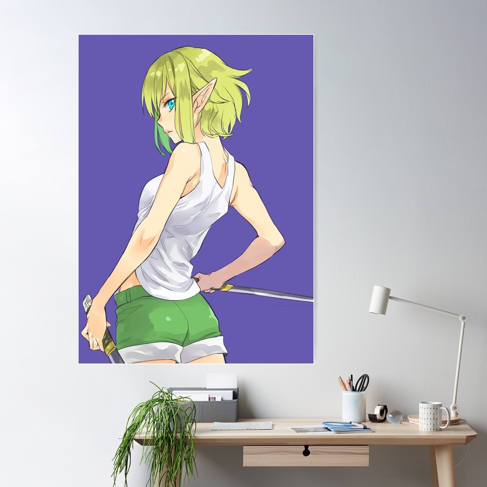 Ryuu Lion DanMachi Anime Girl Waifu Fanart Poster for Sale by