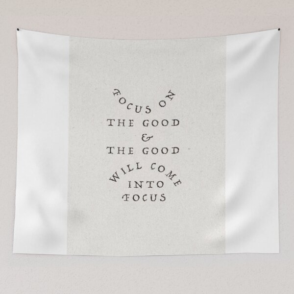 Item preview, Focus on the Good Typography designed and sold by apopofbeauty.