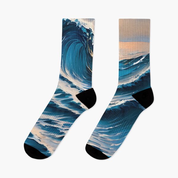 Item preview, Blue ocean waves in the night designed and sold by ChaosEdits.