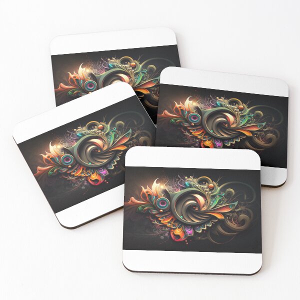 Item preview, Abstract Graffiti in Dark Colors Inspired by Murakami VI designed and sold by NeonNostalgist.