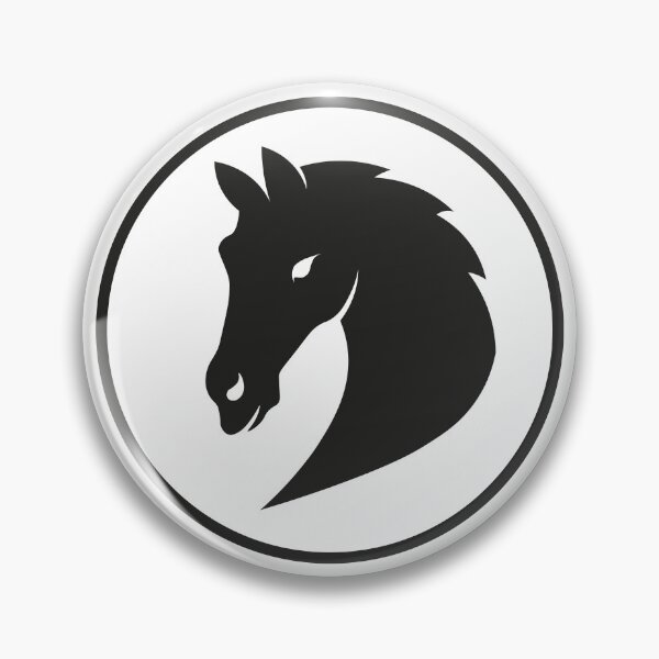 Item preview, black horse head designed and sold by andrew JOHNSEN.