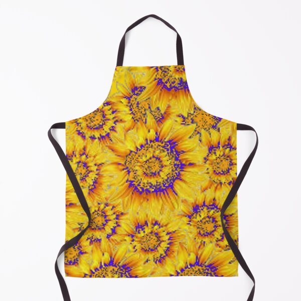 Item preview, ABSTRACTED SUNFLOWER PATTERNS BLUE ART designed and sold by sharlesart.