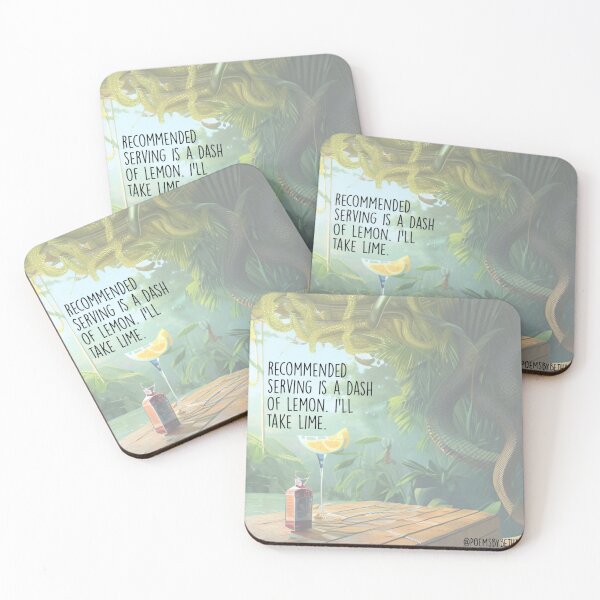 Item preview, recommended serving is a dash of lemon. designed and sold by Bethan Rose Studio.