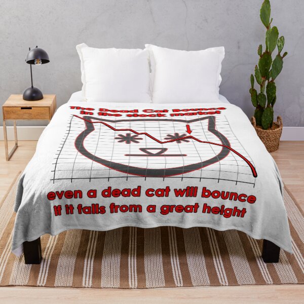 Item preview, Dead cat bounce in the stock market designed and sold by Signs for Dark Times.