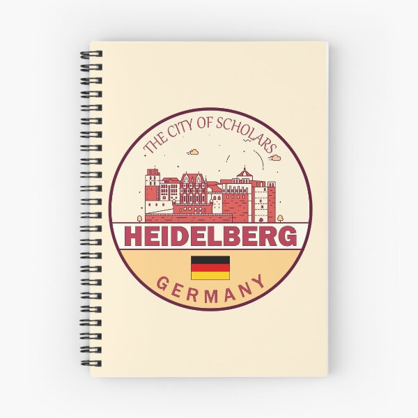 Item preview, Heidelberg Germany City Skyline Emblem designed and sold by KrisSidDesigns.