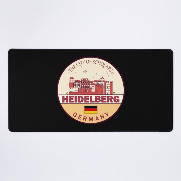 Item preview, Heidelberg Germany City Skyline Emblem designed and sold by KrisSidDesigns.