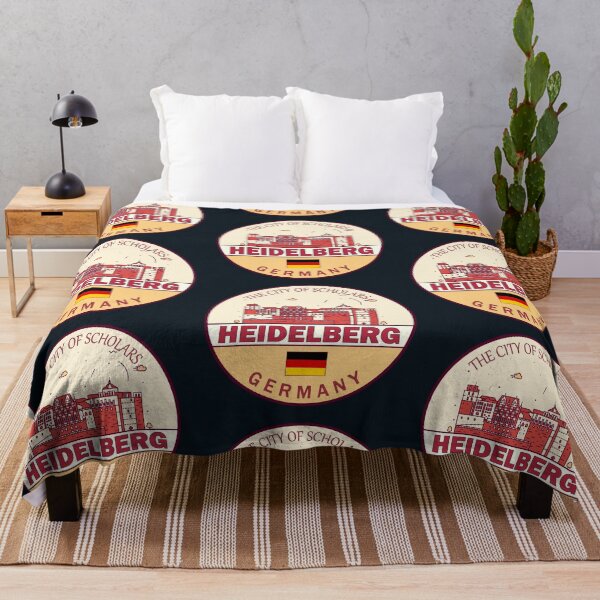Item preview, Heidelberg Germany City Skyline Emblem designed and sold by KrisSidDesigns.