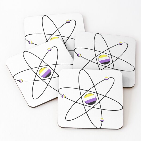 Item preview, Non-binary Flag Atom designed and sold by madisonmjohnson.