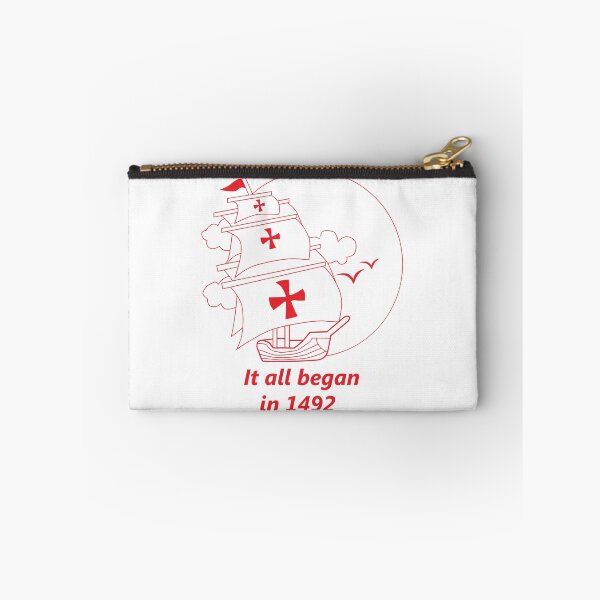 Item preview, American continent - It all began in 1492 - Happy Columbus Day designed and sold by thewishdesigns.