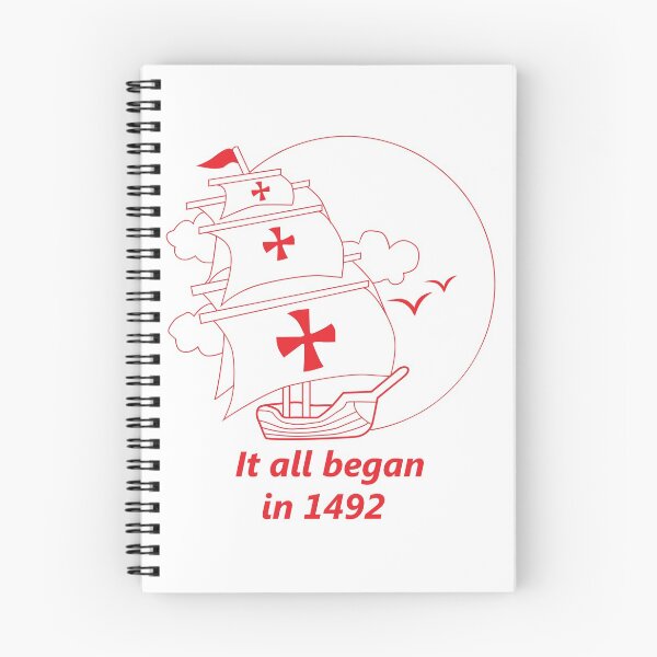 Item preview, American continent - It all began in 1492 - Happy Columbus Day designed and sold by thewishdesigns.