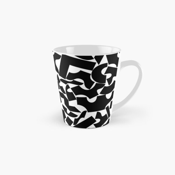 Geometric Black and white Pattern Tall Mug