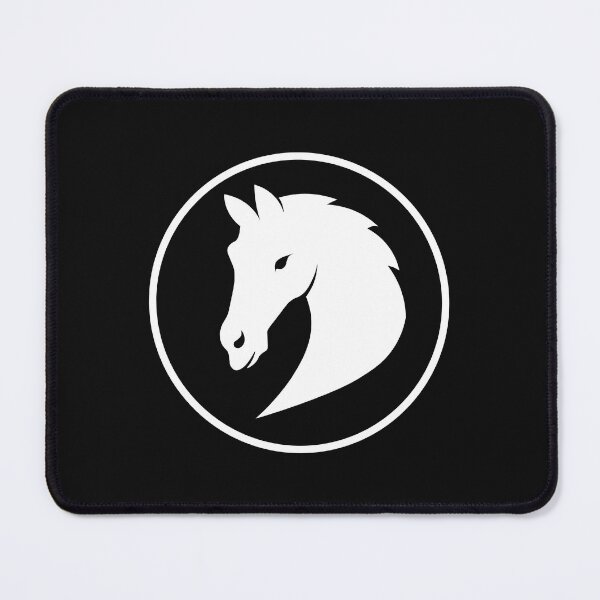 Item preview, white horse head designed and sold by andrew JOHNSEN.