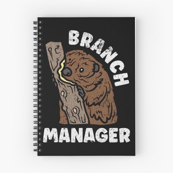 Item preview, Branch Manager Funny Beaver designed and sold by TheButtonCrew.