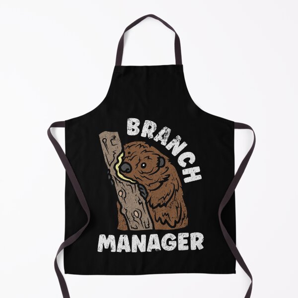 Item preview, Branch Manager Funny Beaver designed and sold by TheButtonCrew.