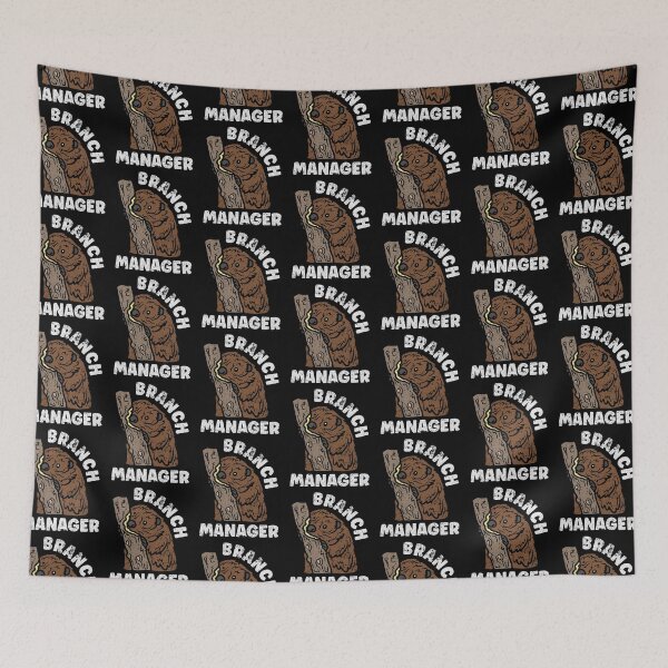 Item preview, Branch Manager Funny Beaver designed and sold by TheButtonCrew.