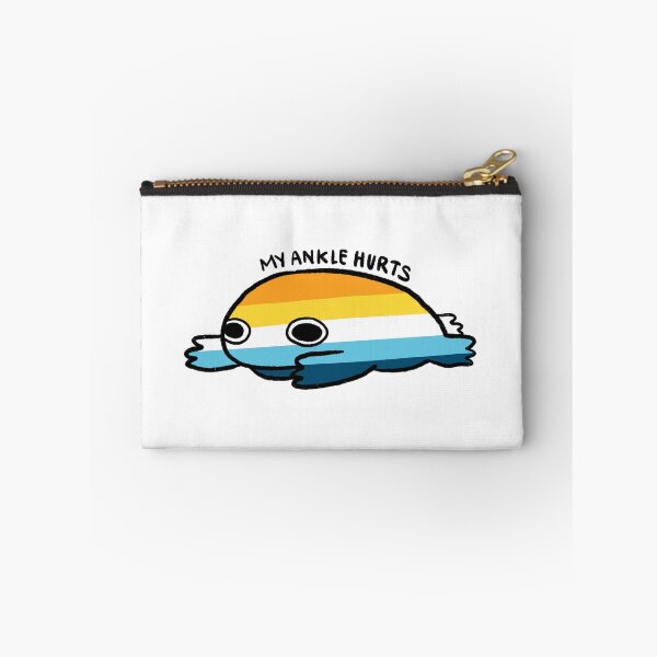 Item preview, My Ankle Hurt | Orange Yellow Blue Frog, Aroace frog, Cute Pride Frog Sticker designed and sold by iristocat.