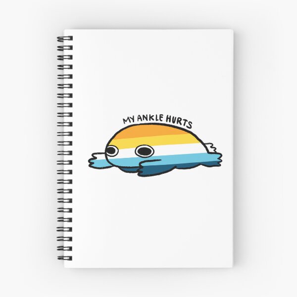 Item preview, My Ankle Hurt | Orange Yellow Blue Frog, Aroace frog, Cute Pride Frog Sticker designed and sold by iristocat.