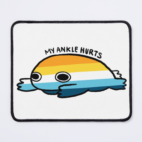 Item preview, My Ankle Hurt | Orange Yellow Blue Frog, Aroace frog, Cute Pride Frog Sticker designed and sold by iristocat.