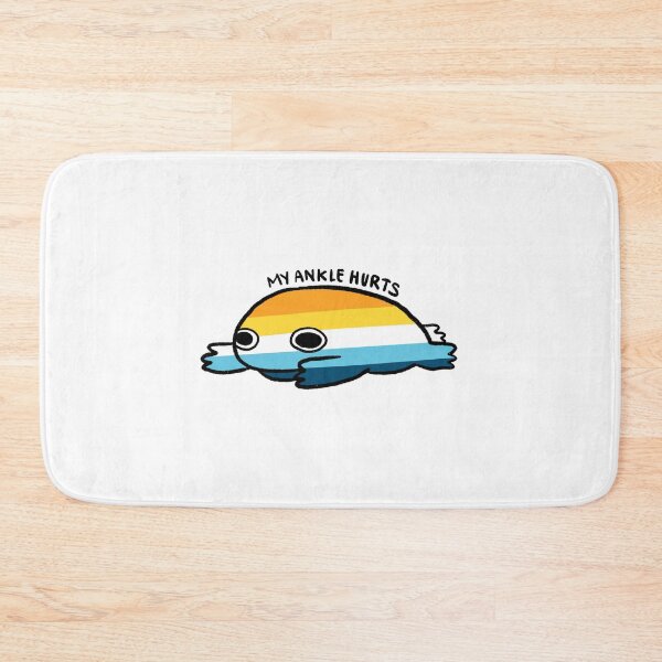 Item preview, My Ankle Hurt | Orange Yellow Blue Frog, Aroace frog, Cute Pride Frog Sticker designed and sold by iristocat.